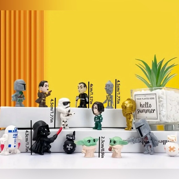 Star Wars 14pcs Action Figure Set - Mini Anime Collectibles - Picture 2 of 5